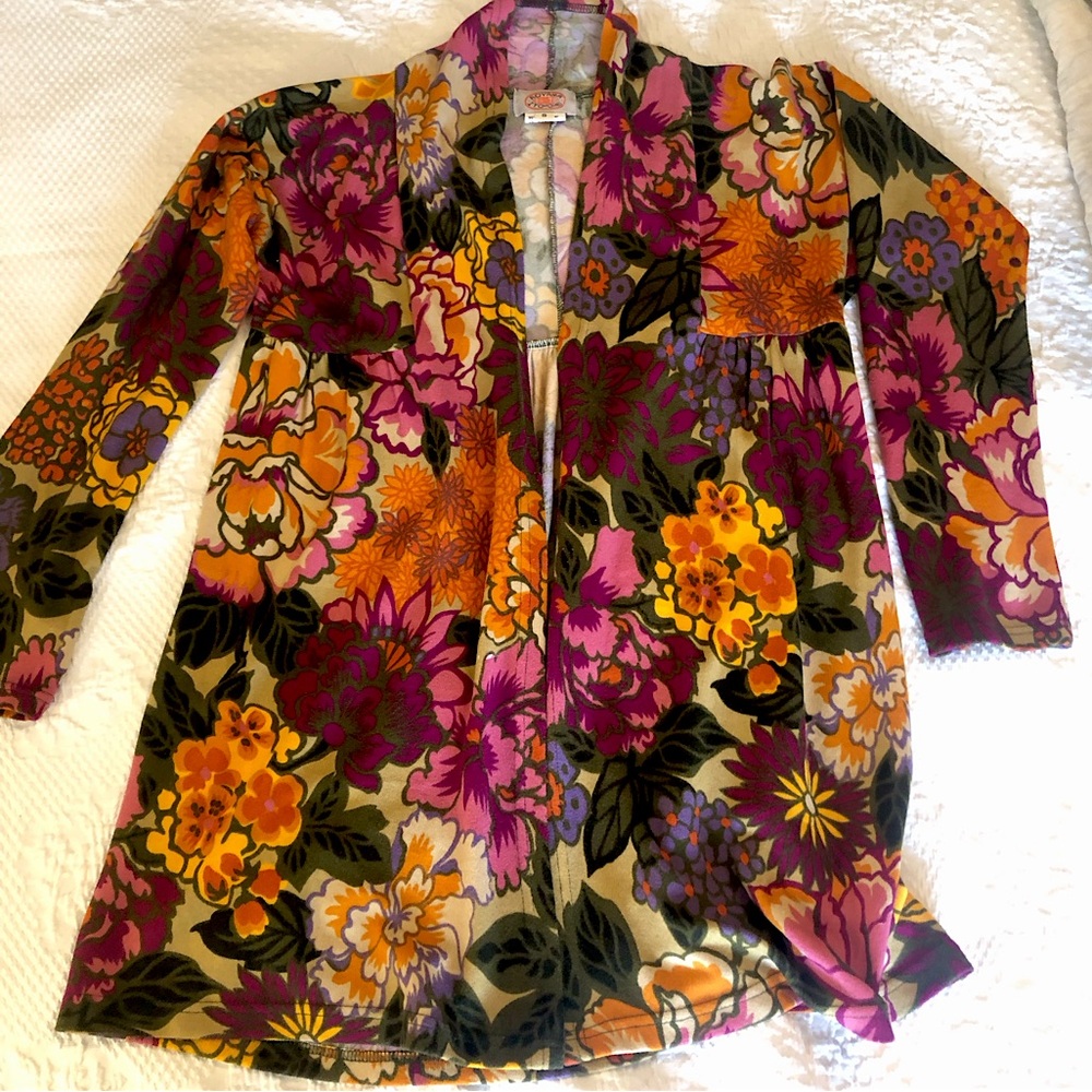 AOYAMA ITCHOMA autumn floral cardigan